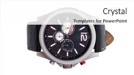  Presentation with wrist hand surgery - Colorful presentation theme enhanced with handwatch - hand watch macro isolated leather backdrop and a white colored foreground