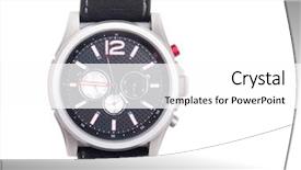  Presentation with leather - Presentation theme with handwatch - hand watch macro isolated leather background and a white colored foreground
