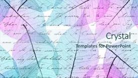  Presentation with world english arabic different languages - Presentation design enhanced with handwriting letter - seamless leaves background with i background and a sky blue colored foreground