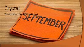  Presentation with post stick note - Presentation with handwriting on a sticky note background and a gold colored foreground