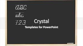  Presentation with 123 abc - Slides enhanced with handwritten abc letters and 123 background and a dark gray colored foreground