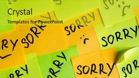  Presentation with note - Slides consisting of handwritten note sorry background and a yellow colored foreground