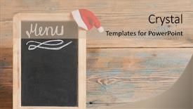  Presentation with design work - Slides consisting of handwritten over vintage retro chalkboard background and a coral colored foreground