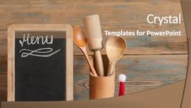  Presentation with design work - PPT theme with handwritten over vintage retro chalkboard background and a coral colored foreground