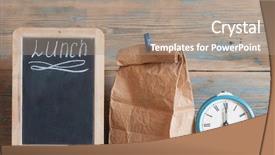  Presentation with work design - Amazing slides having handwritten over vintage retro chalkboard backdrop and a coral colored foreground