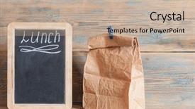  Presentation with design work - Theme consisting of handwritten over vintage retro chalkboard background and a mint green colored foreground