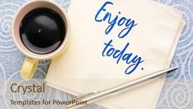  Presentation with today - Cool new slides with handwritting - enjoy today reminder - handwriting backdrop and a lemonade colored foreground