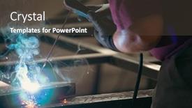  Presentation with handyman - Presentation with handyman-performing-welding-and-grinding background and a dark gray colored foreground