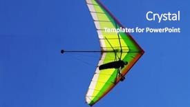  Presentation with glider - Cool new presentation theme with gliders - hang glider backdrop and a teal colored foreground