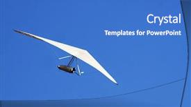  Presentation with hang - Presentation enhanced with delta wing - hang glider background and a teal colored foreground