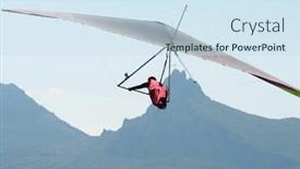  Presentation with hang - Slide deck consisting of delta wing - hang-glider background and a sky blue colored foreground
