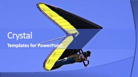  Presentation with glider - Amazing presentation having hang glider backdrop and a cobalt blue colored foreground