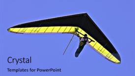  Presentation with hang - Presentation design with hang glider background and a light blue colored foreground