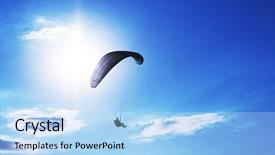  Presentation with power poind marketin educativa para desc - Presentation theme having para-ider background and a light blue colored foreground