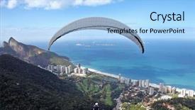  Presentation with rio negro river - PPT theme having livr - paraglider in sao conrado background and a light blue colored foreground