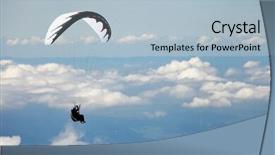  Presentation with paragliding - Amazing theme having  backdrop and a  colored foreground