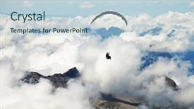  Presentation with paragliding - Cool new presentation theme with  backdrop and a  colored foreground