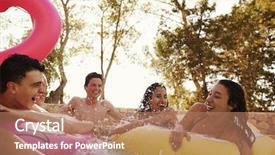  Presentation with competive swimming - Amazing slide deck having hang low - teenage friends have fun backdrop and a coral colored foreground