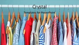  Presentation with different vegan milk almond milk - Cool new presentation with hanging clothing - rack with different clothes near backdrop and a light blue colored foreground