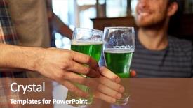  Presentation with friendship day - Presentation design featuring hanging greens - leisure friendship st patricks day background and a tawny brown colored foreground