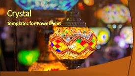 Presentation with lanterns - Amazing slides having hanging light bulb - beautiful colorful lanterns on street backdrop and a tawny brown colored foreground