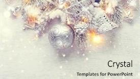  Presentation with pastel art - Amazing slides having hanging light bulb - christmas and new year decoration backdrop and a lemonade colored foreground