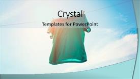  Presentation with blue line - Colorful PPT theme enhanced with hanging on rope against blue backdrop and a light blue colored foreground