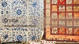  Presentation with istanbul bosphorus bridge turkey - Slide set enhanced with hanging on street in istanbul background and a coral colored foreground