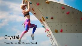  Presentation with corruption in sports - Amazing slide set having hanging on wall for climbing backdrop and a light blue colored foreground
