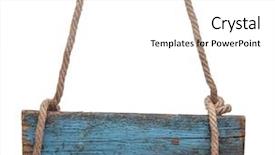  Presentation with flowers on white wooden - Colorful theme enhanced with hanging rope - wooden sign isolated backdrop and a white colored foreground