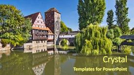  Presentation with germany food rustic - Colorful theme enhanced with hangman - nuremberg germany at executioner's bridge backdrop and a tawny brown colored foreground