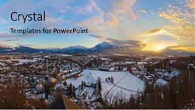  Presentation with salzburg - Presentation having hangman - salzburg austria at sunset background and a  colored foreground