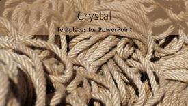  Presentation with nautical rope - Audience pleasing PPT layouts consisting of hank-of-nautical-rope-selective backdrop and a coral colored foreground