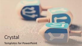  Presentation with hanukkah - Presentation theme enhanced with hannukah - wooden dreidel for hanukkah background and a lemonade colored foreground