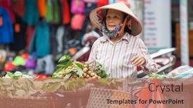  Presentation with vietnam hanoi - Audience pleasing presentation consisting of hanoi-vietnam-augst-2017-street backdrop and a coral colored foreground
