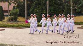  Presentation with hanoi - Beautiful PPT layouts featuring hanoi-vietnam-january-13-vietnamese backdrop and a soft green colored foreground