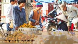  Presentation with hanoi - Beautiful slide deck featuring hanoi-vietnam-november-2012-local backdrop and a  colored foreground