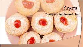  Presentation with hanukkah - Amazing PPT layouts having hanuka - plate with tasty donuts backdrop and a lemonade colored foreground