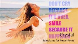  Presentation with living life - Audience pleasing PPT layouts consisting of happened motivational quote for life backdrop and a lemonade colored foreground