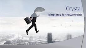  Presentation with mind - PPT theme featuring happiness-as-state-of-mind background and a lemonade colored foreground