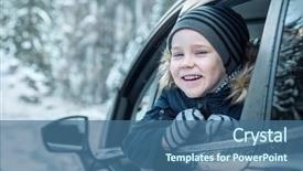  Presentation with forest and black car - Beautiful presentation featuring happiness caucasian smilling boy looking backdrop and a ocean colored foreground