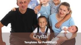  Presentation with family children - Colorful slides enhanced with  backdrop and a  colored foreground