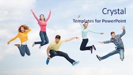  Presentation with funky - Theme with happiness freedom friendship summer background and a  colored foreground