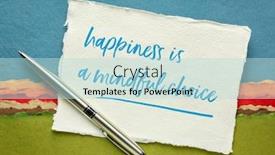  Presentation with khadi - Cool new theme with happiness-is-a-mindful-choice backdrop and a soft green colored foreground