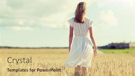  Presentation with summer holiday move - Audience pleasing theme consisting of happiness-nature-summer-holidays-vacation backdrop and a lemonade colored foreground