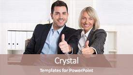  Presentation with successful - PPT theme having happiness publicit - successful business team or happy background and a  colored foreground