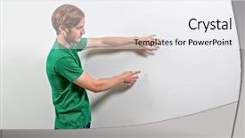  Presentation with adult teaching - Amazing PPT layouts having happiness publicit - young adult male presenter backdrop and a sky blue colored foreground