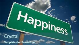 Presentation with happiness - PPT theme with  background and a  colored foreground