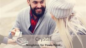  Presentation with dating - Audience pleasing theme consisting of happy adult couple dating in cafe backdrop and a lemonade colored foreground