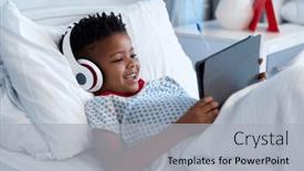  Presentation with african american patient - Presentation with happy-african-american-boy-patient background and a  colored foreground